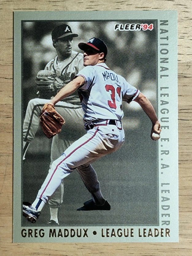 1994 Fleer League Leaders #12 Greg Maddux