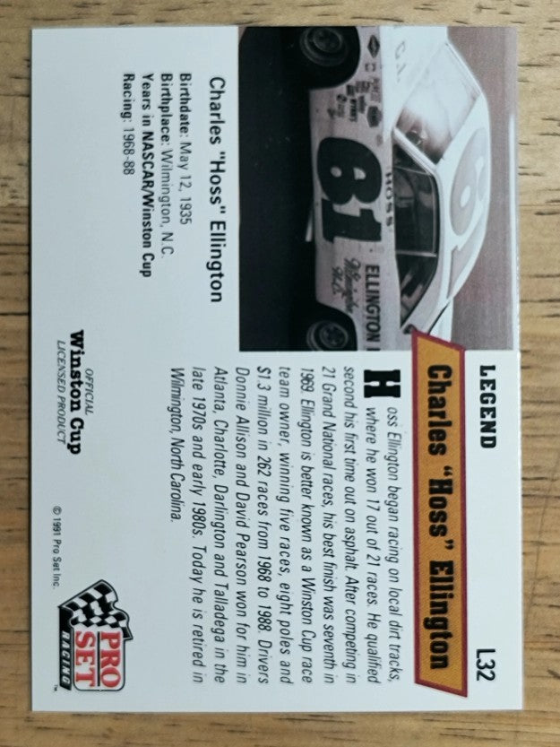 1991 Pro Set Legends #L32 Charles Ellington