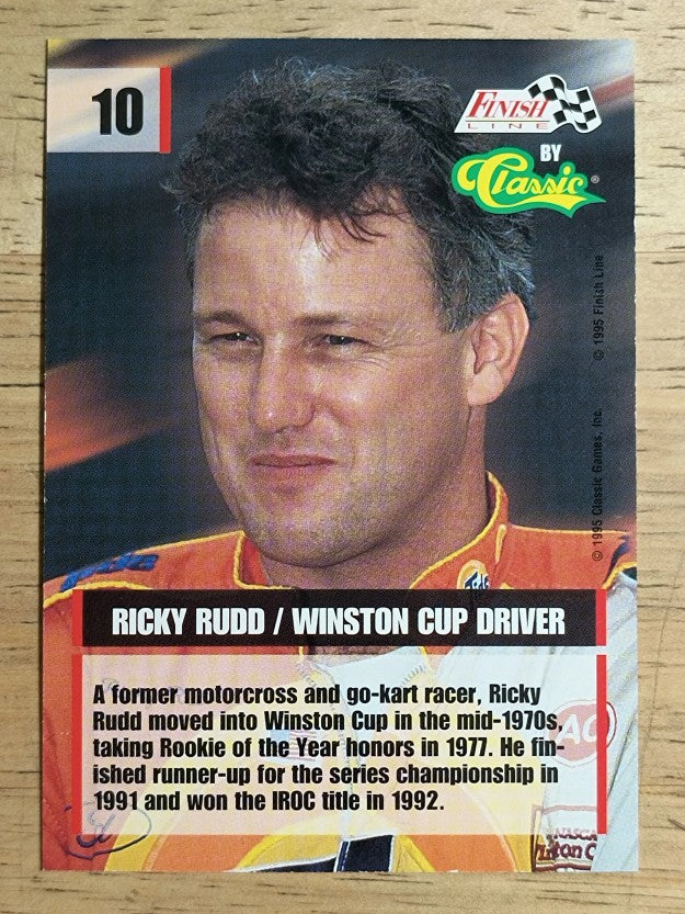 1995 Finish Line #10 Ricky Rudd