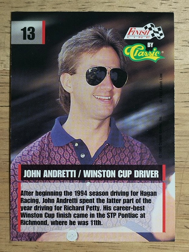 1995 Finish Line #13 John Andretti/Nancy Andretti