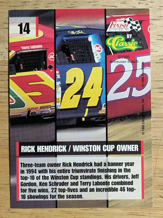 1995 Finish Line #14 Rick Hendrick