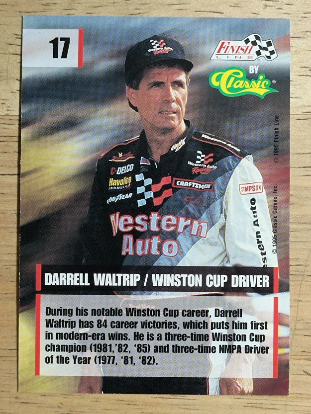 1995 Finish Line #17 Darrell Waltrip