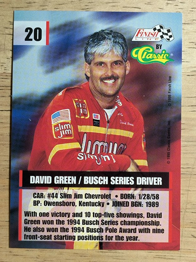 1995 Finish Line #20 David Green