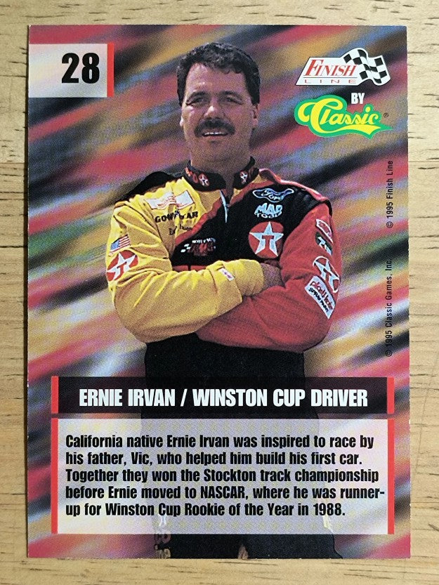 1995 Finish Line #28 Ernie Irvan