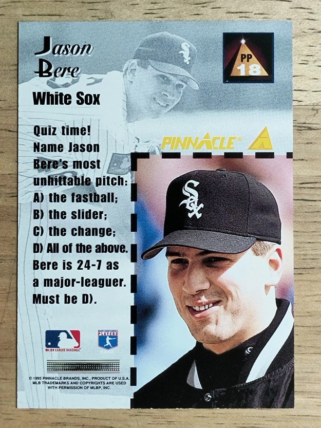 1995 Pinnacle Performers #PP18 Jason Bere