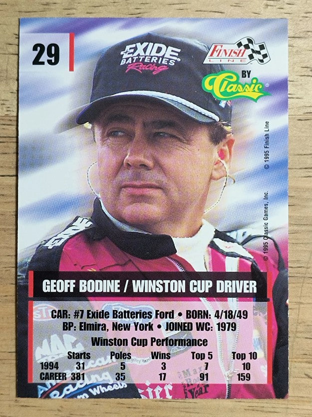 1995 Finish Line #29 Geoff Bodine