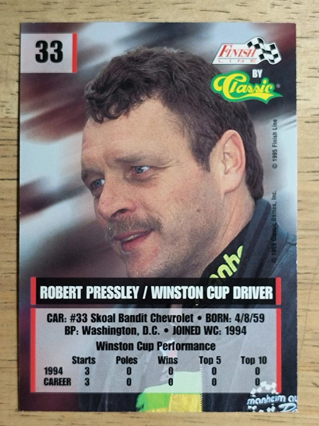 1995 Finish Line #33 Robert Pressley