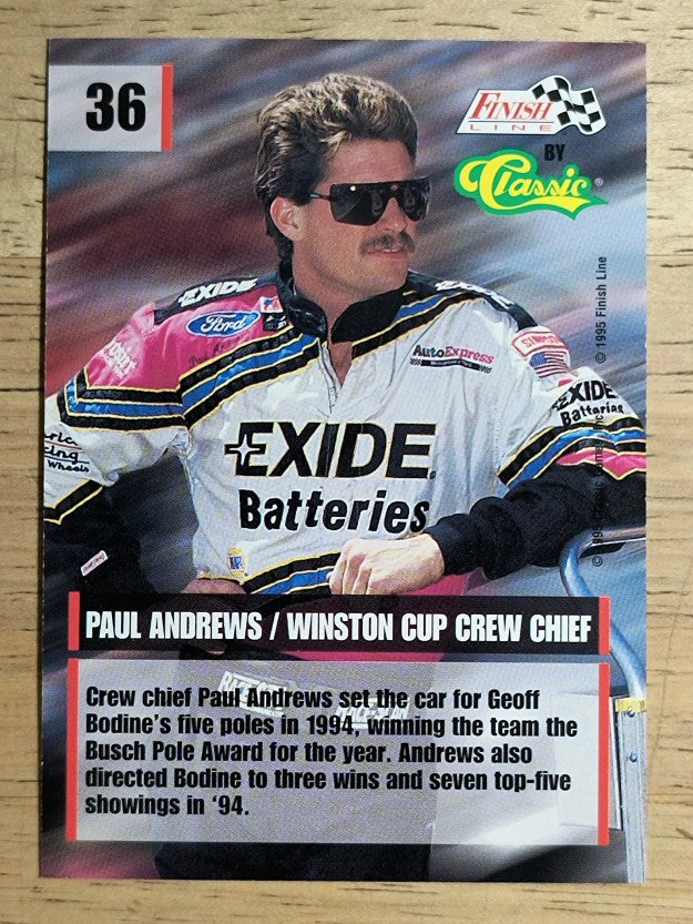 1995 Finish Line #36 Paul Andrews