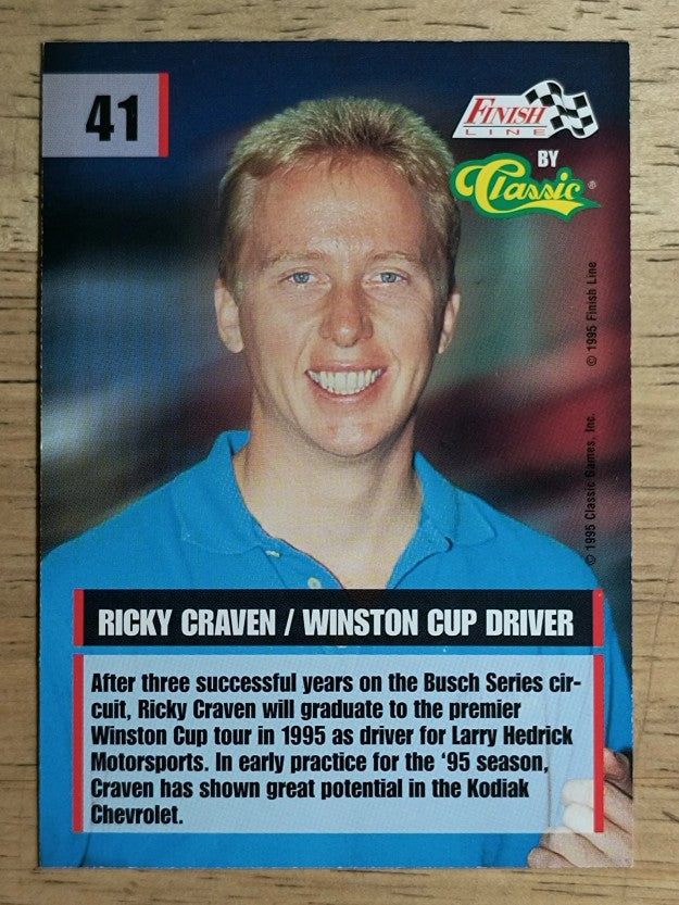 1995 Finish Line #41 Ricky Craven