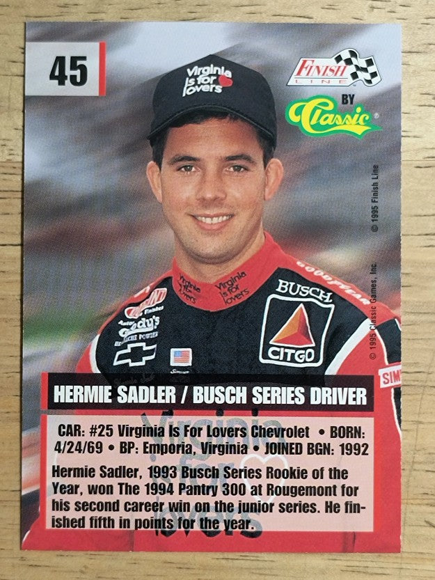 1995 Finish Line #45 Hermie Sadler