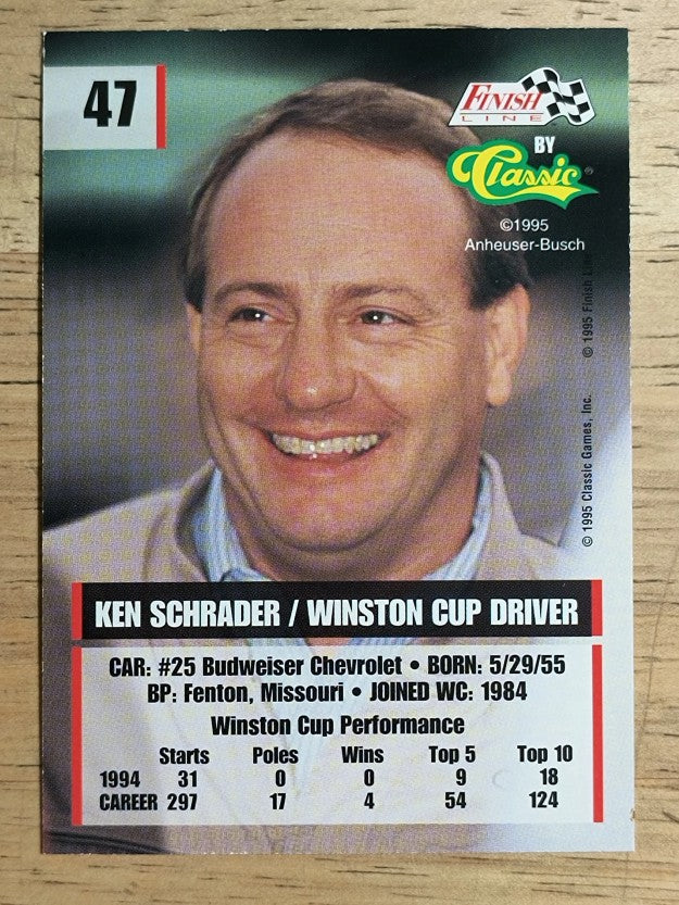 1995 Finish Line #47 Ken Schrader