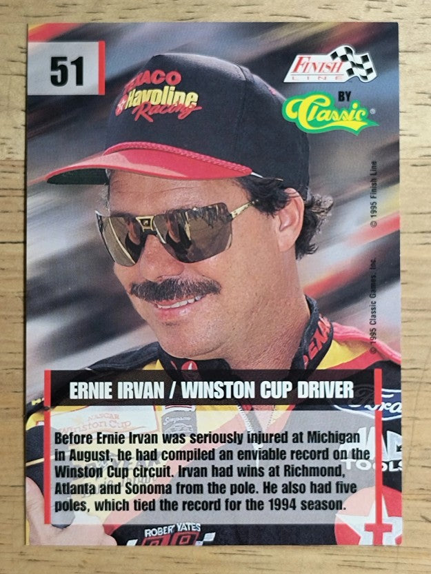 1995 Finish Line #51 Ernie Irvan/Jordan Irvan