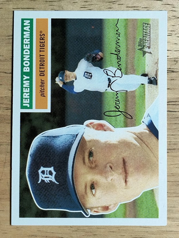 2005 Topps Heritage White Backs #191 Jeremy Bonderman