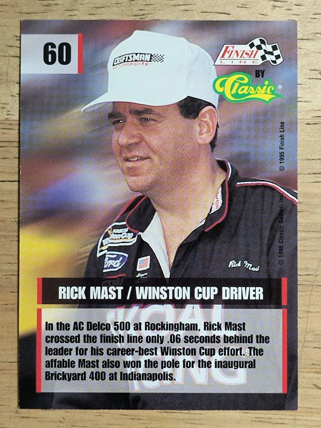 1995 Finish Line #60 Rick Mast