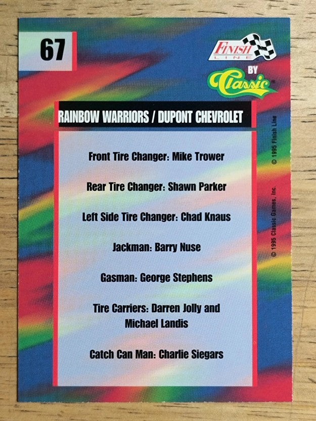1995 Finish Line #67 Jeff Gordon/Ray Evernham