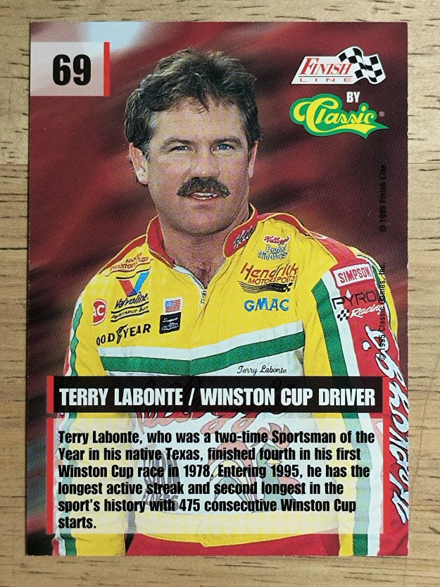 1995 Finish Line #69 Terry Labonte