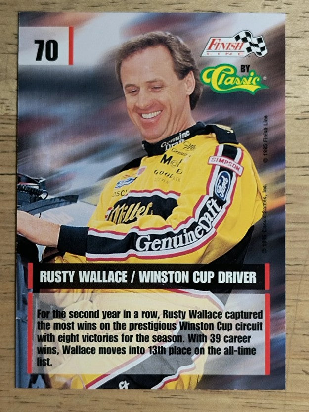 1995 Finish Line #70 Rusty Wallace