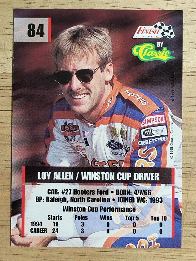 1995 Finish Line #84 Loy Allen Jr.