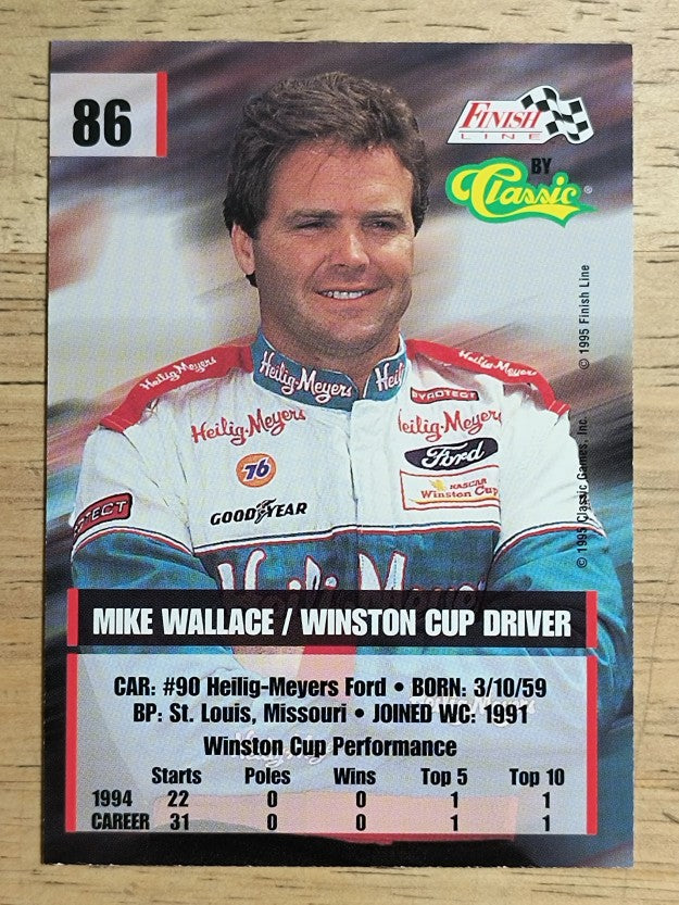 1995 Finish Line #86 Mike Wallace