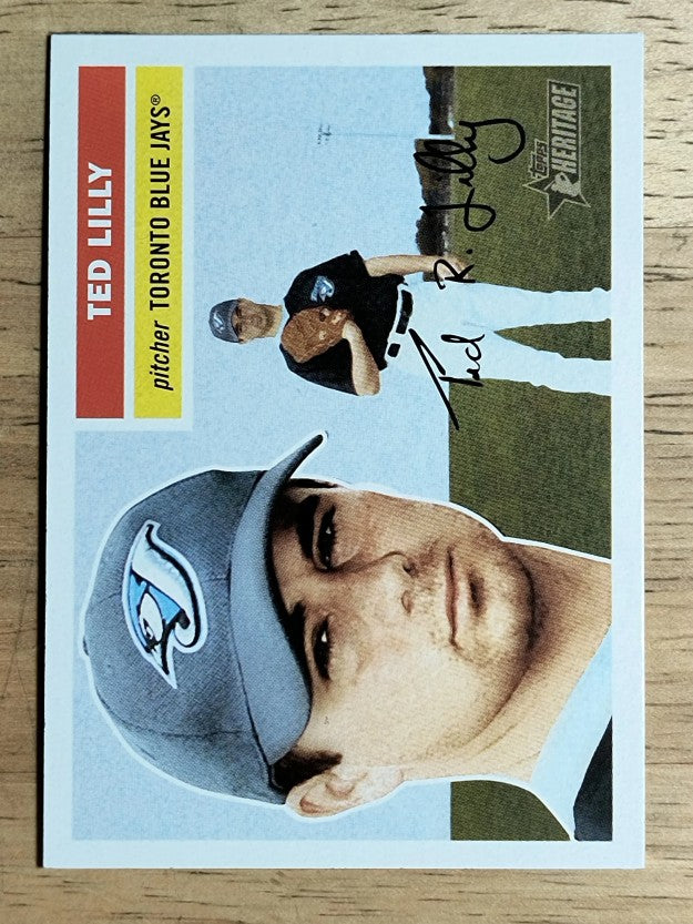 2005 Topps Heritage White Backs #168 Ted Lilly