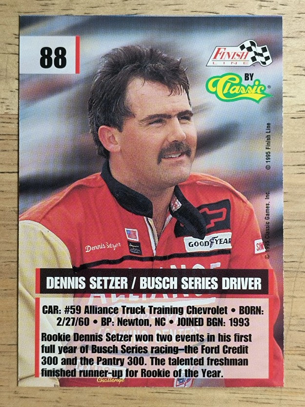 1995 Finish Line #88 Dennis Setzer