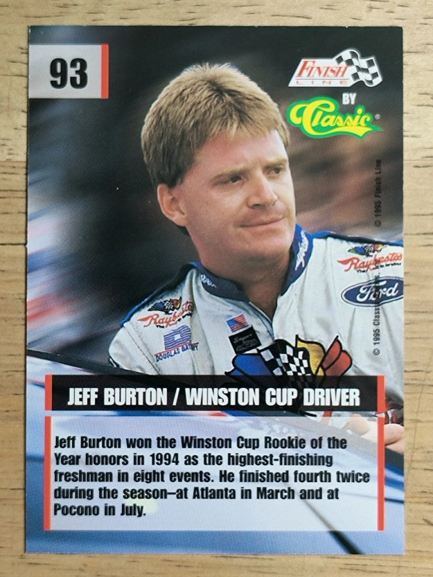 1995 Finish Line #93 Jeff Burton