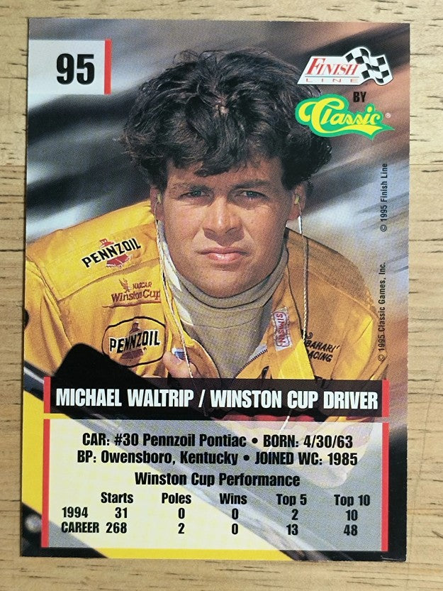 1995 Finish Line #95 Michael Waltrip