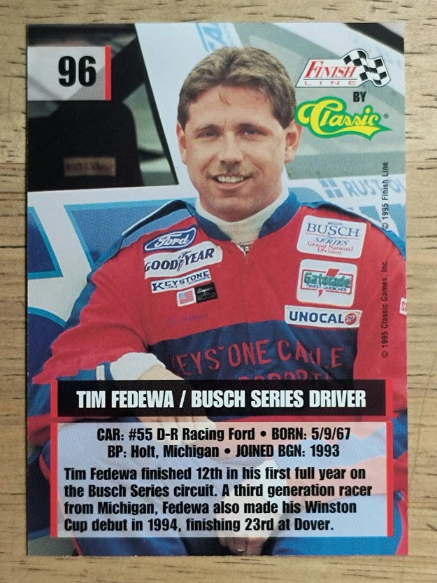 1995 Finish Line #96 Tim Fedewa