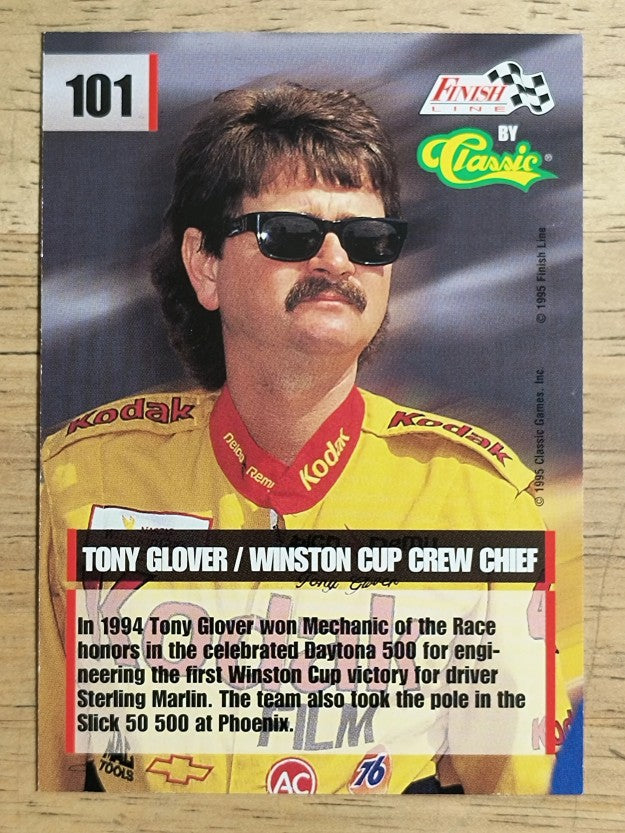 1995 Finish Line #101 Tony Glover