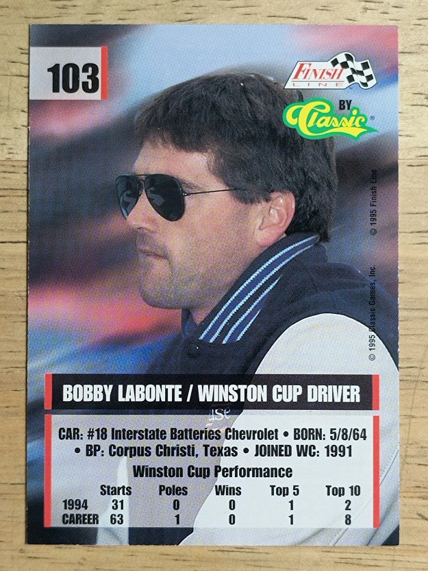 1995 Finish Line #103 Bobby Labonte