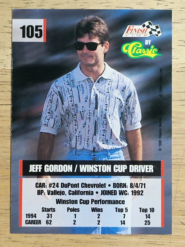 1995 Finish Line #105 Jeff Gordon