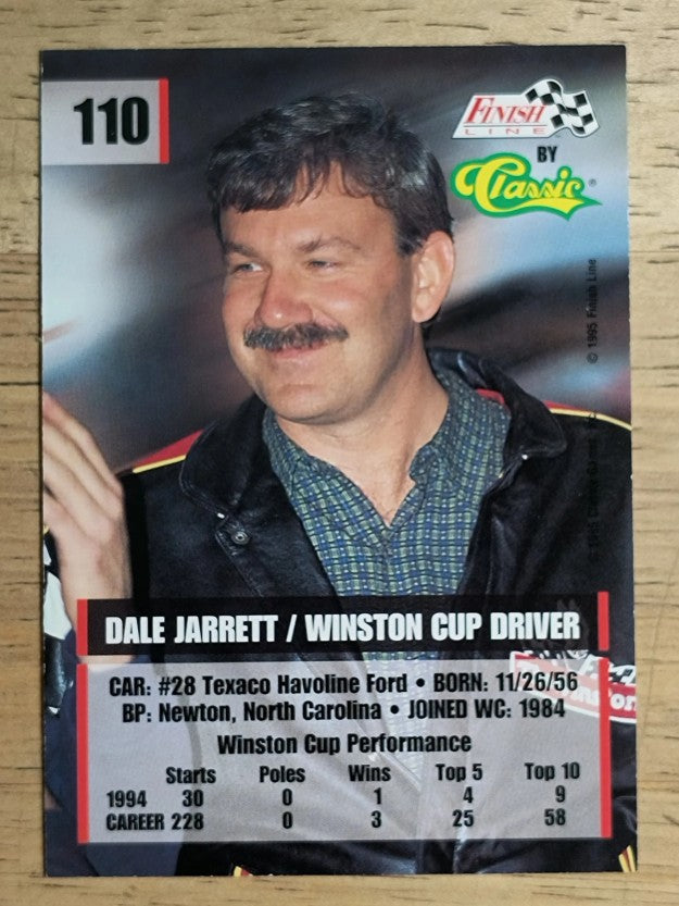 1995 Finish Line #110 Dale Jarrett