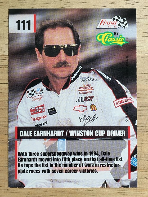 1995 Finish Line #111 Dale Earnhardt