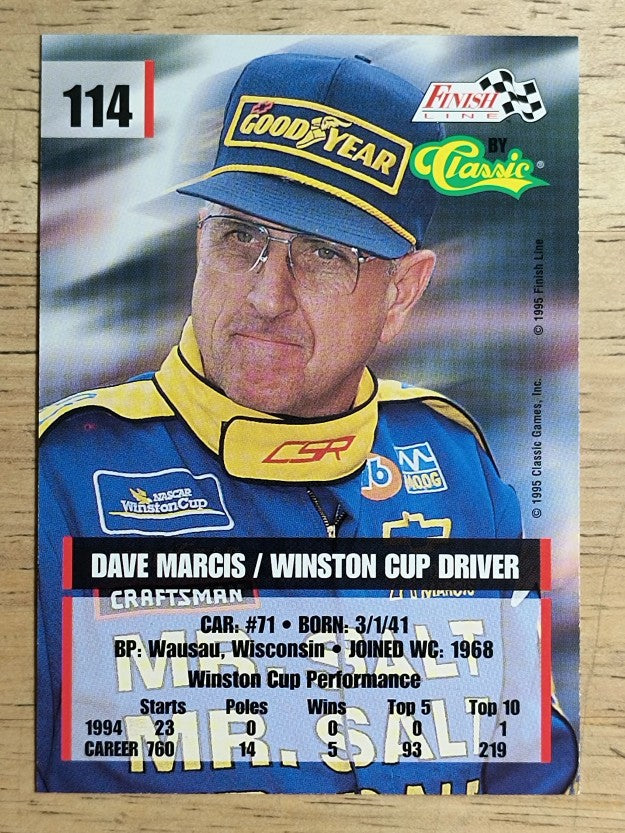 1995 Finish Line #114 Dave Marcis