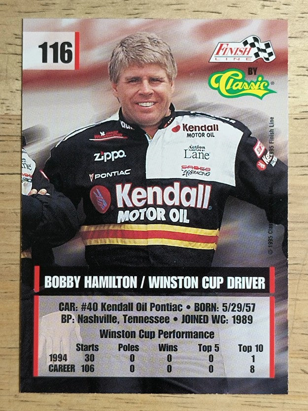1995 Finish Line #116 Bobby Hamilton