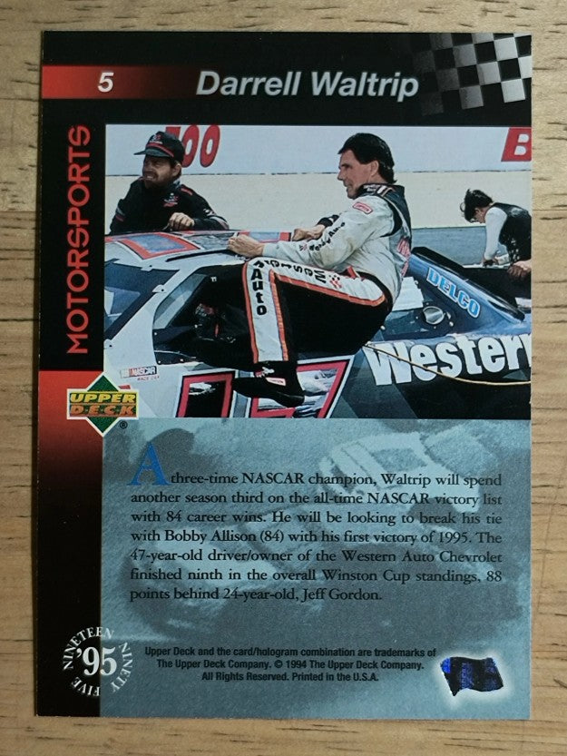 1995 Upper Deck #5 Darrell Waltrip