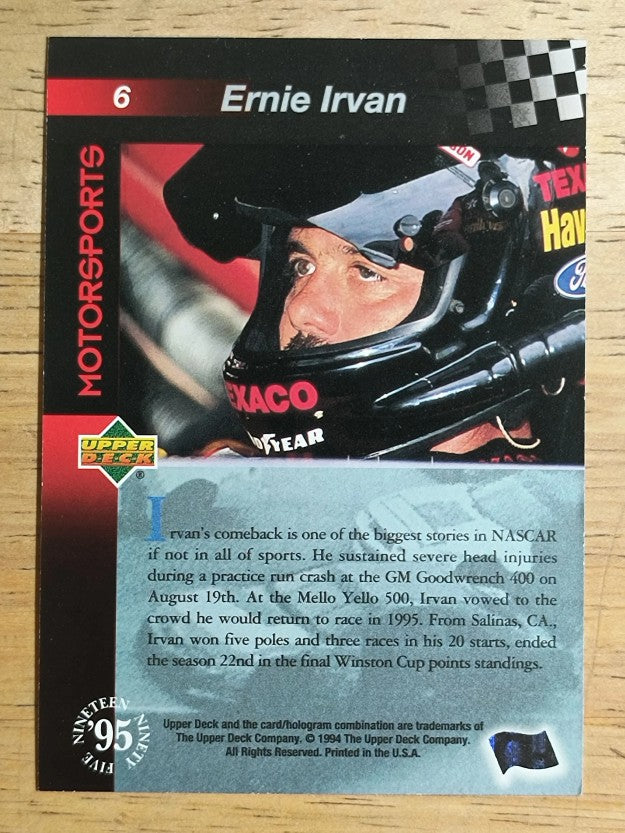 1995 Upper Deck #6 Ernie Irvan