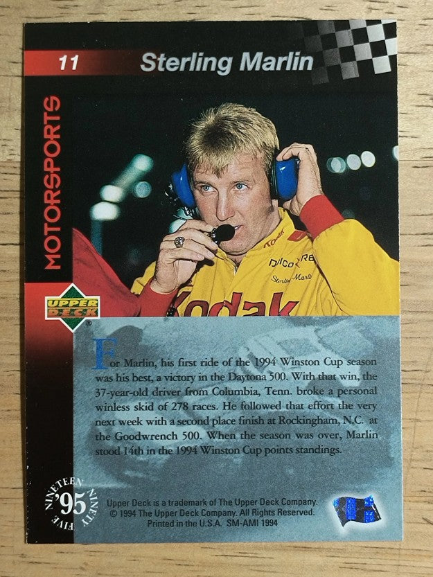 1995 Upper Deck #11 Sterling Marlin