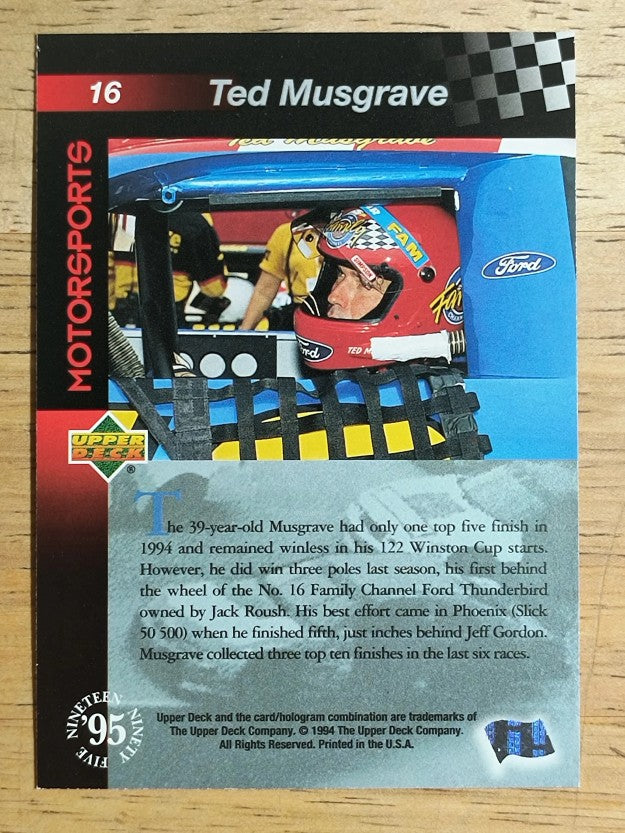 1995 Upper Deck #16 Ted Musgrave