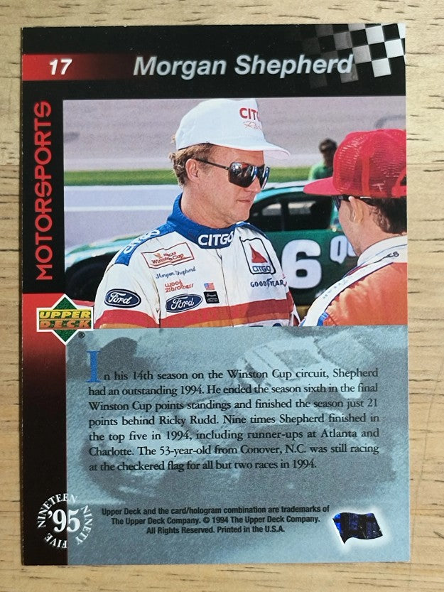 1995 Upper Deck #17 Morgan Shepherd
