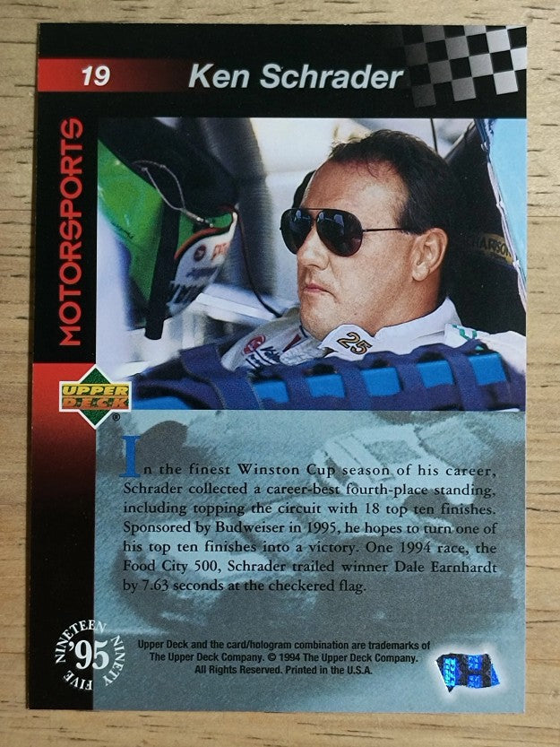 1995 Upper Deck #19 Ken Schrader