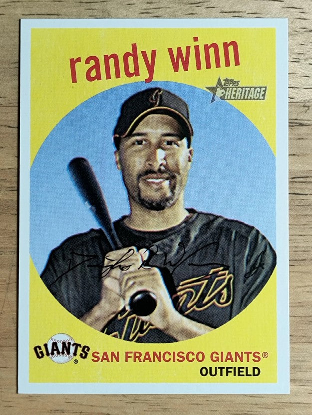 2008 Topps Heritage #321 Randy Winn GB SP