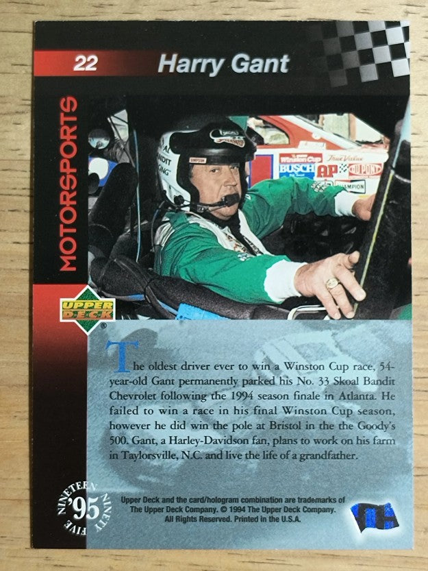 1995 Upper Deck #22 Harry Gant