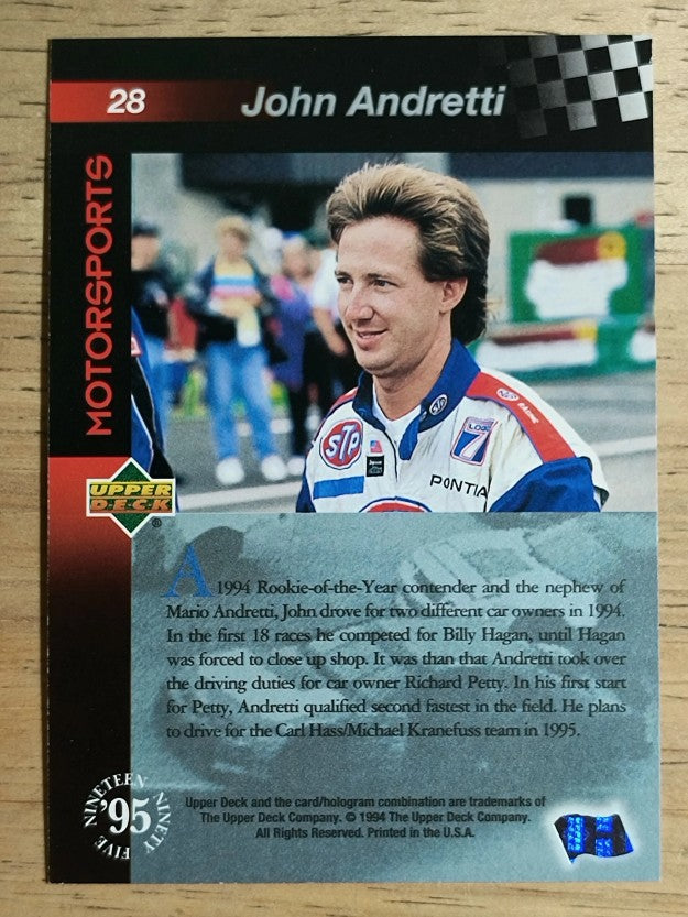 1995 Upper Deck #28 John Andretti