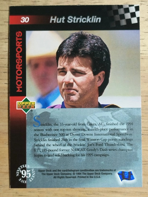 1995 Upper Deck #30 Hut Stricklin