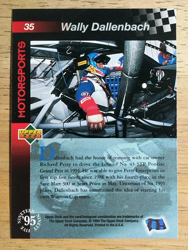 1995 Upper Deck #35 Wally Dallenbach Jr.