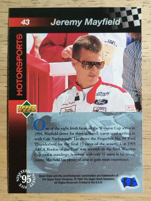 1995 Upper Deck #43 Jeremy Mayfield
