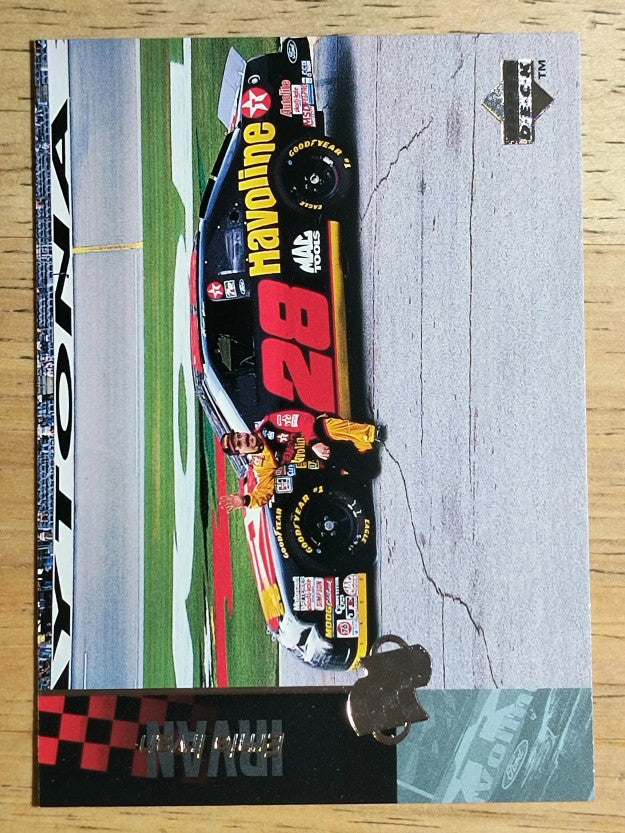 1995 Upper Deck #49 Ernie Irvan w/Car