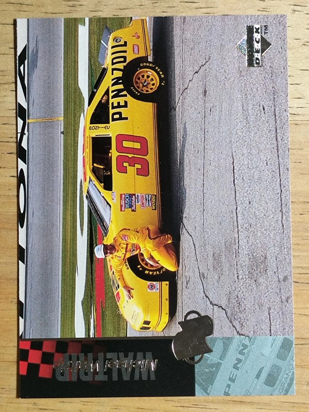 1995 Upper Deck #52 Michael Waltrip with Car