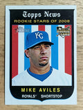 2008 Topps Heritage #561 Mike Aviles RC